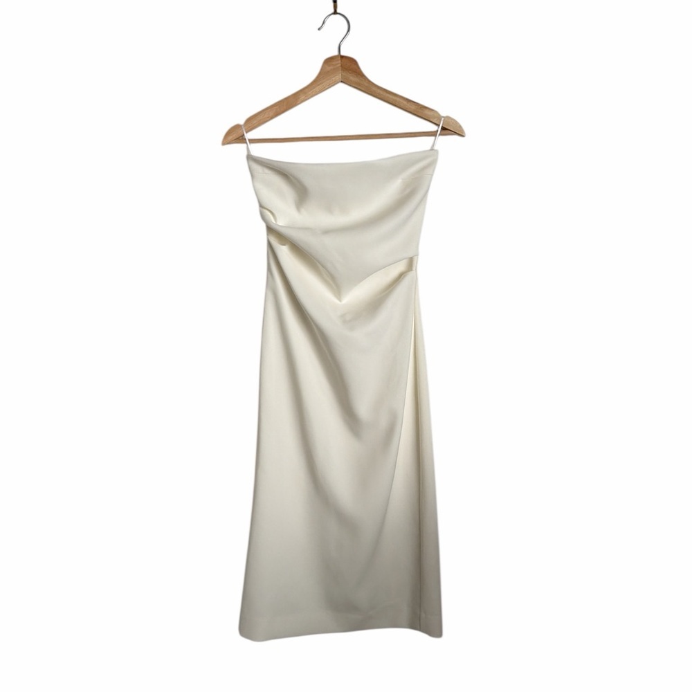 Zara Cream Strapless Dress